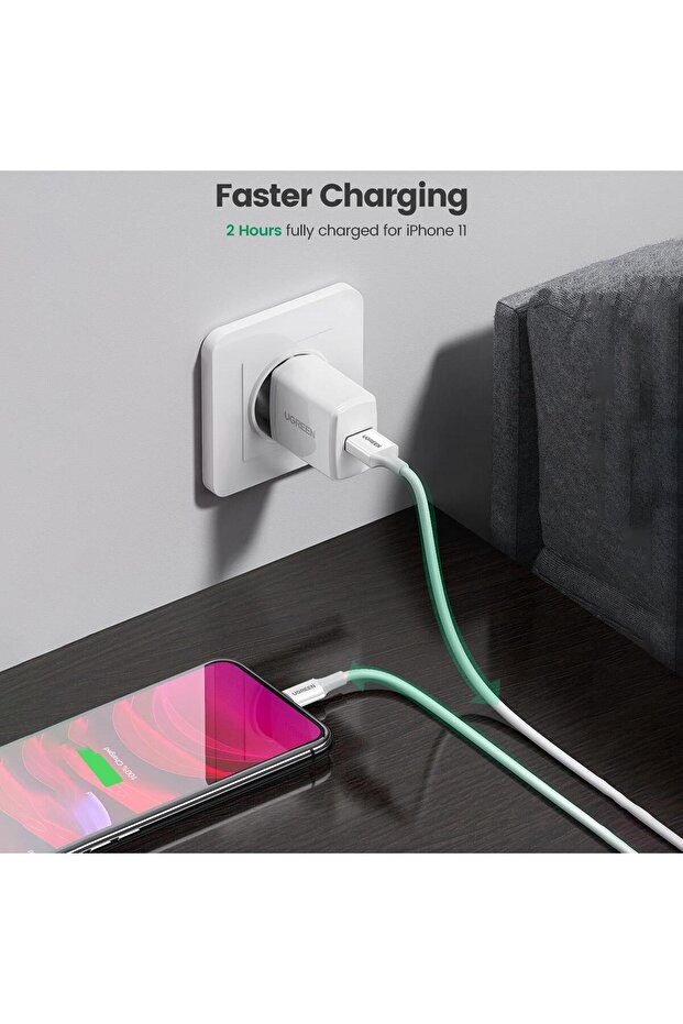 İphone Lightning 2.4a Data Ve Şarj Kablosu Siyah 2 Metre - 6