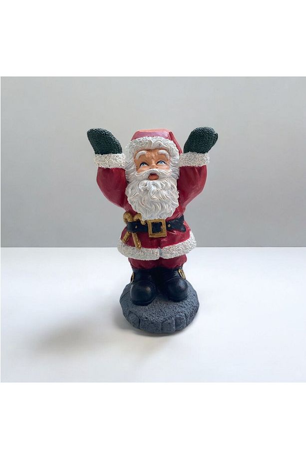 yılbaşı süsü tabak tutabilen noel baba dekoratif obje - 3