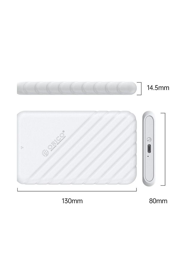 Type-c To Type-c Usb3.1 Gen1 6gbps 2.5” Inch Sata Ssd Hard Disk Kutusu Beyaz - 3