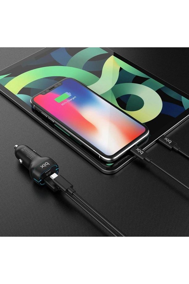 Bx-ccp36bk 36w Qc 3.0 Usb Pd Araç Içi Hızlı Şarj Adaptörü Siyah - 4