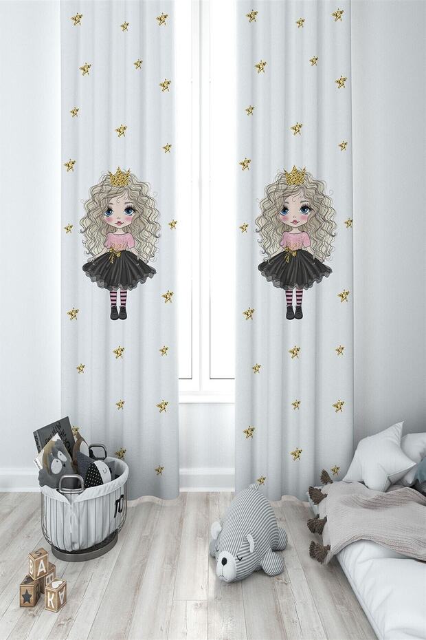 Children's Room Baby Room Set Background Curtain 2 Wings Mkt-068