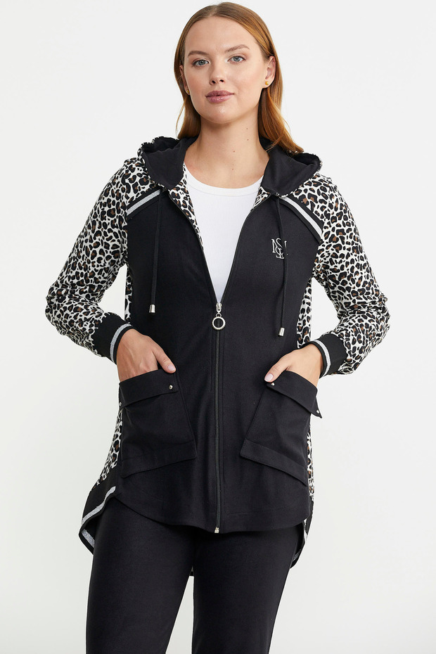 White Leopard Patterned Comfortable Set - 3