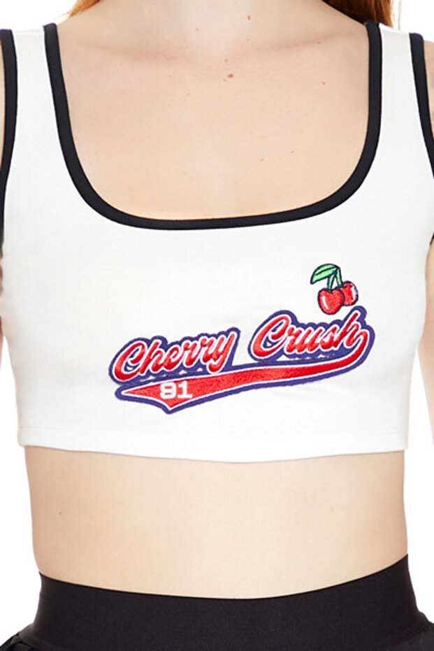 Chery Crush Baskılı Crop Atlet - 5