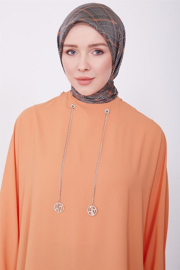 Logolu Zincirli Tunik 23k4702 Mandarin - 3