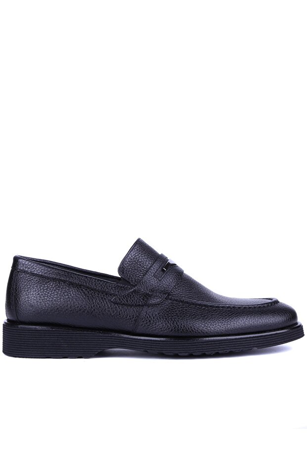 - Black Genuine Leather Men's Casual Shoes 2893 - 6939