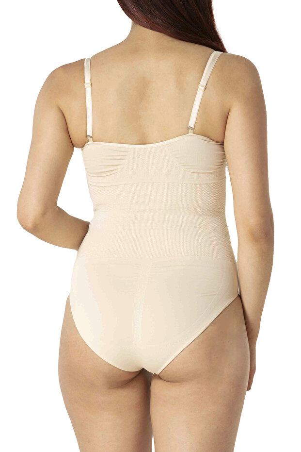 Tihulu Seamless Bodysuit Corset - Lifting and Firming, Comfortable Design with Bottom Hooks and Non-Marking - 3