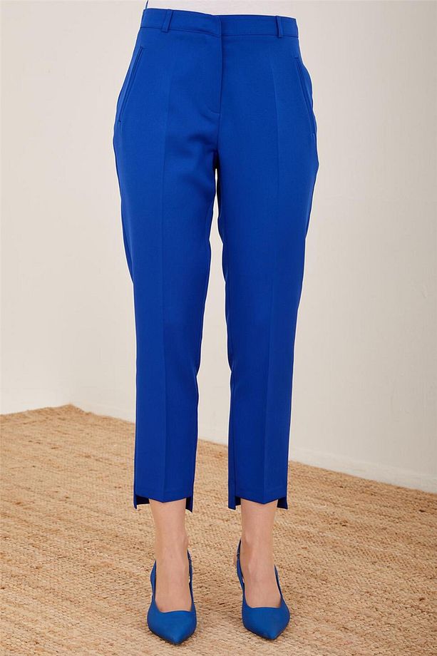 Çift Filetolu Pantolon 23y2435 Saks - 3