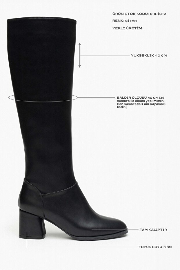 Szpilki damskie Christa Black Matte Blunt Toe - 3