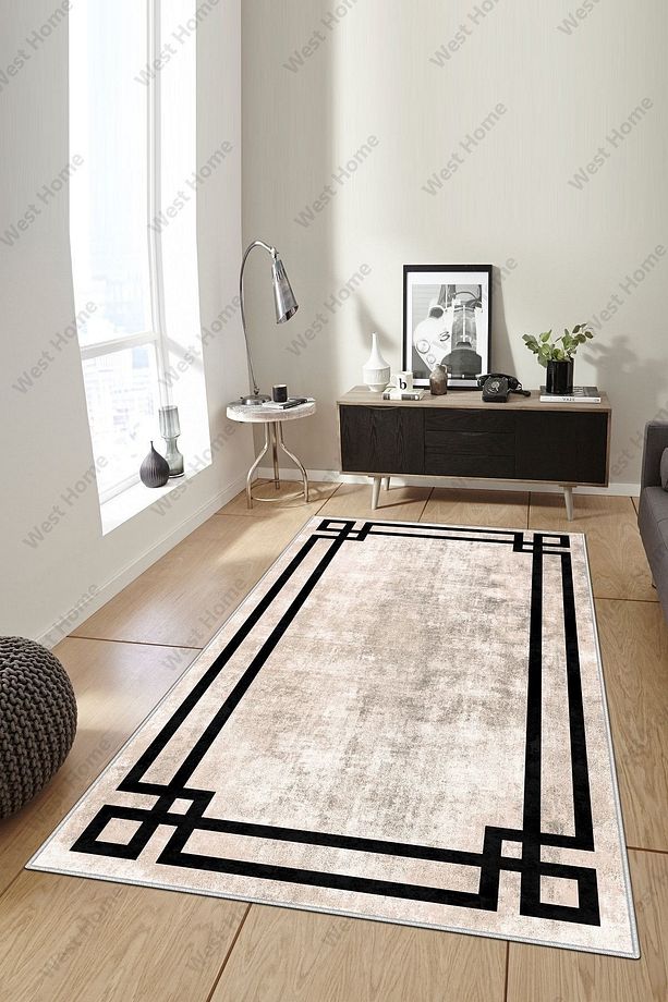 Dijital Baskı Yıkanabilir Kaymaz Taban Salon Halısı Mutfak Halısı Yolluk - 1