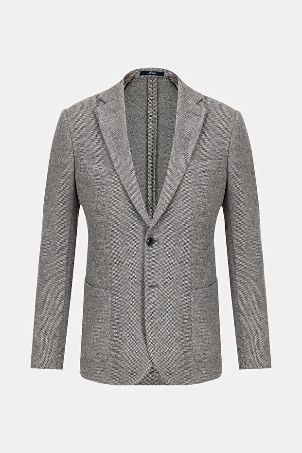 GRİ DÜĞMELİ CEKET - 1