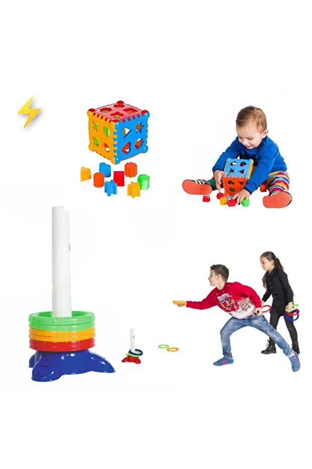Kindergarten Bultak - Ring Stringing Sorting Game, Educational Intelligence and Learning Baby Gift Nursery