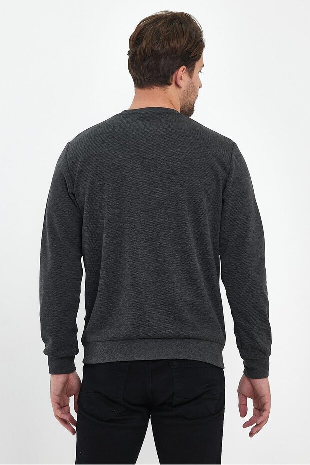 نمط المطر للرجال برقبة دائرية - 6