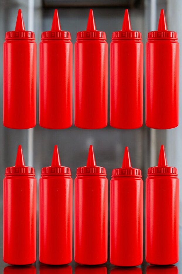 10 Pcs 500 Ml. Condiment Dish, Ketchup Bottle, Mayonnaise Bottle, Oil Container, Sauce Container