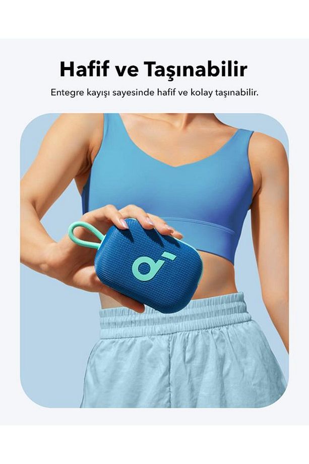 Soundcore Select 4 Go Kablosuz Bluetooth Hoparlör - Mavi - A31x1 - 5
