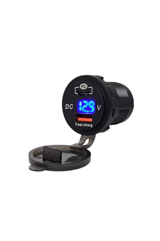 Pano Tip Voltmetreli 2'li Usb 3.0 + Type-C - 1
