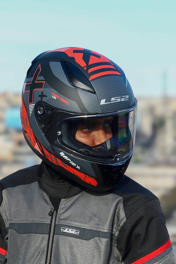 RAPID 2 XTREET MAT SİYAH-KIRMIZI KASK - 3