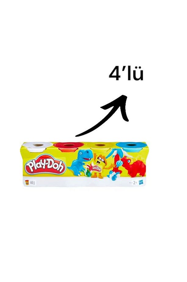 Oyun Hamuru Şekillendirme Seti Oyun Hamuru Kesme Sti 6 Parça Şekil Verme - 4'lü Play-Doh Oyun Hamuru - 4