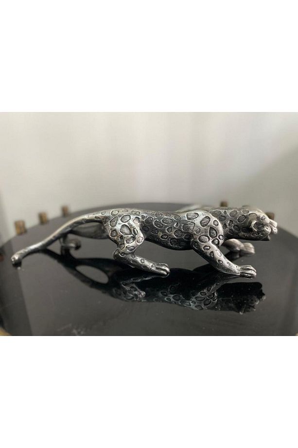 Leopar Çita Kaplan Dekoratif Biblo Heykel - 1