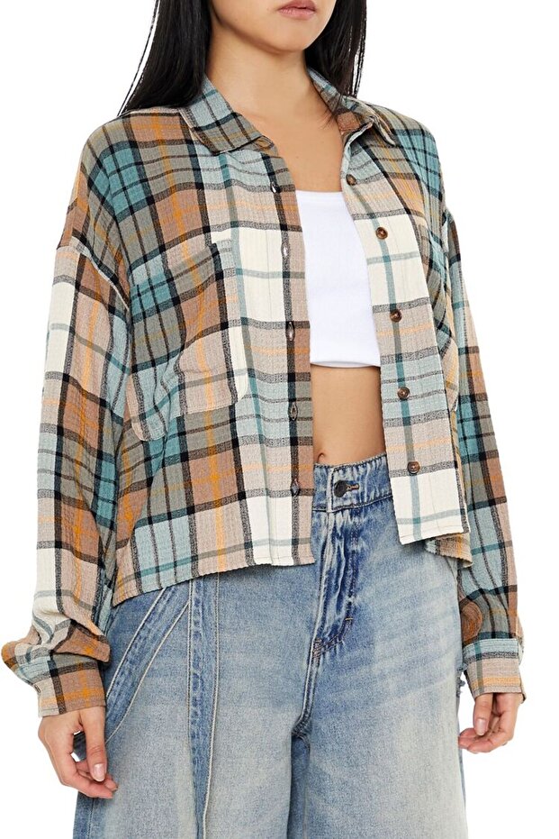 Kareli Boxy Gömlek - 4