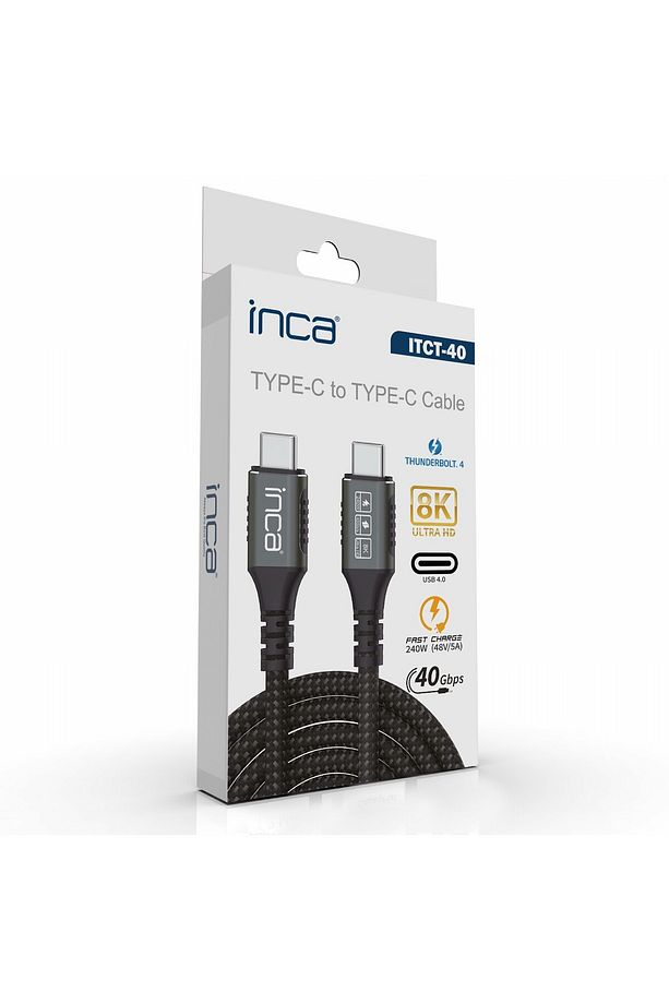 Itct-40 Usb4 8k@60hz Thunderbolt 4/3 40 Gbps Pd240w Type-c To Type-c Kablo -1.0m - 6