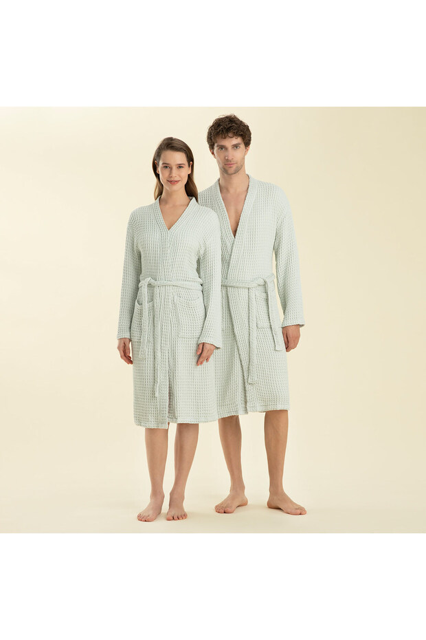 Gofre Unısex Bornoz Okyanus - 1