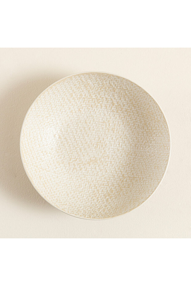 Beja Çukur Tabak 21 cm Krem - 3