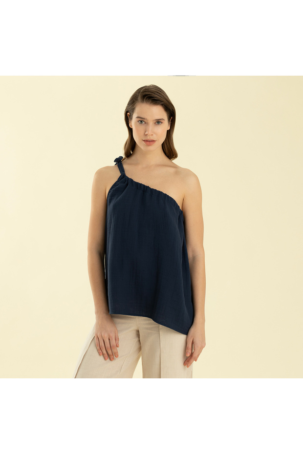Volumınoso Top Marin Mavi - 1