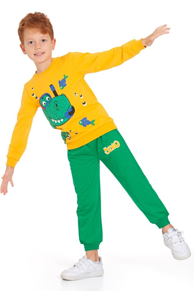 Fish Dinosaur Printed Set - 3