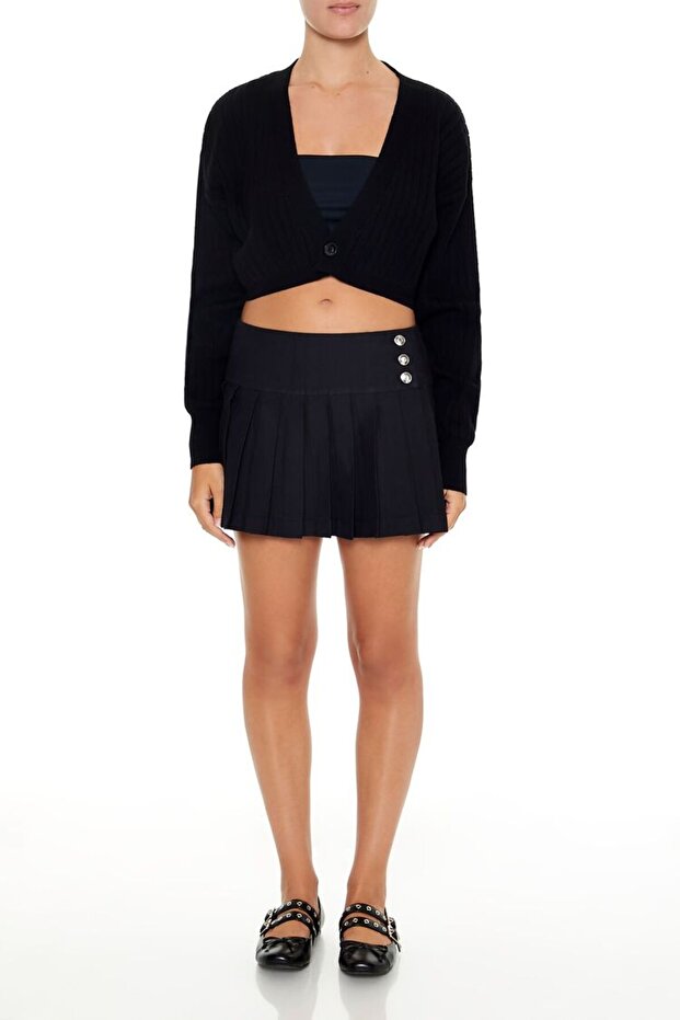 Fitilli Crop Hırka - 4