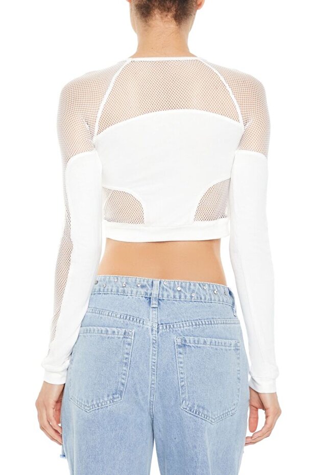 File Detaylı Crop Top - 3