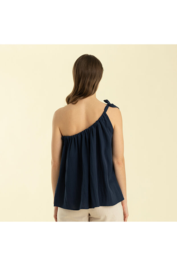 Volumınoso Top Marin Mavi - 5
