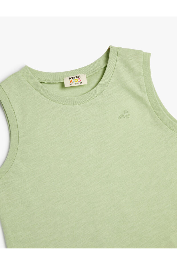 Basic Tank Top Crew Neck Cotton - 3