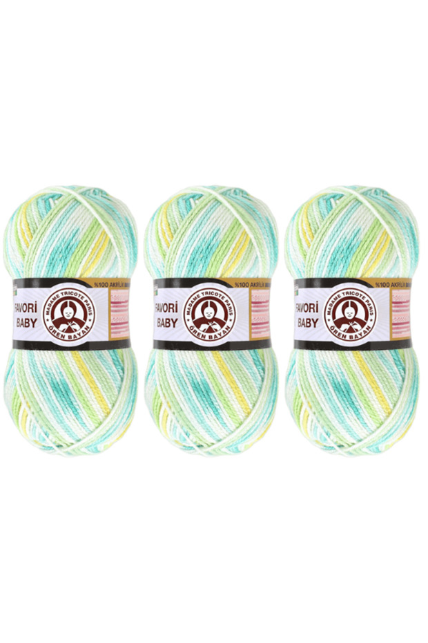 Favorite Baby Hand Knitting Yarn 100 Gr.660 3 Pieces