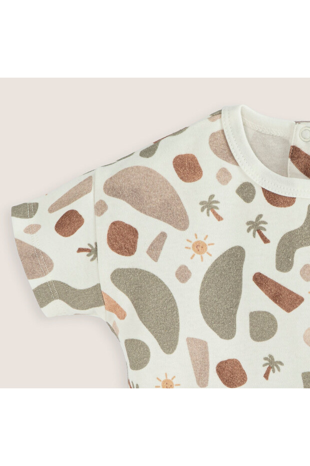 Joyful Baskılı Tshirt Ekru - 2