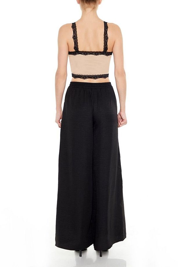 Drawstring Wide-Leg Pantolon - 3