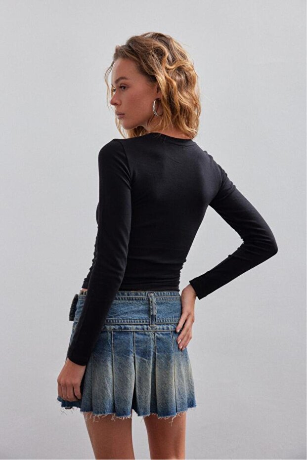 Μακρυμάνικο μπλουζάκι Basic Crew Neck - 7