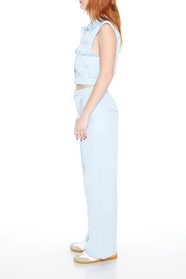 Toggle Drawstring Wide-Leg Pantolon - 3