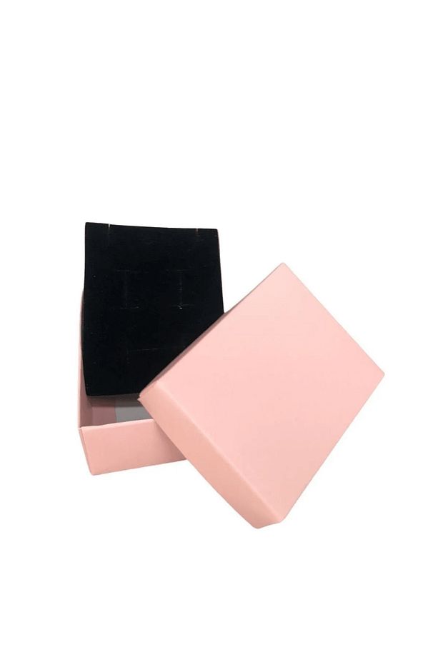 24 Adet Pembe Karton Takı Kolye İçi Süngerli Mini Set Kutusu - 3