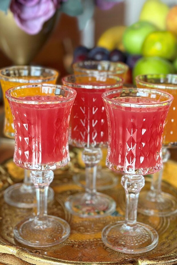 Kadeh, 6'lı, Ayaklı Cam Bardak, Kahve Yanı Su Bardağı, 140 ml - 8