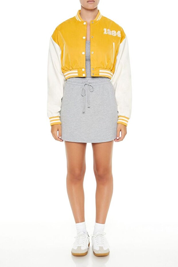 Crop Bomber Ceket - 4