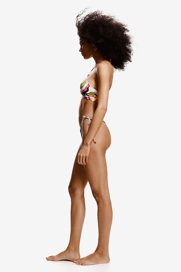 Yanları Bağcıklı Thong Bikini Altı - 5
