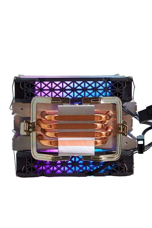 L4X2 Amd ve Intel Uyumlu Işlemci Soğutucu 4 Bakır Boru 12 cm Rgb Fan 160 Tdp - 5