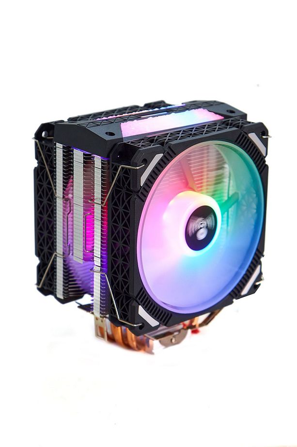 L4X2 Amd ve Intel Uyumlu Işlemci Soğutucu 4 Bakır Boru 12 cm Rgb Fan 160 Tdp - 1