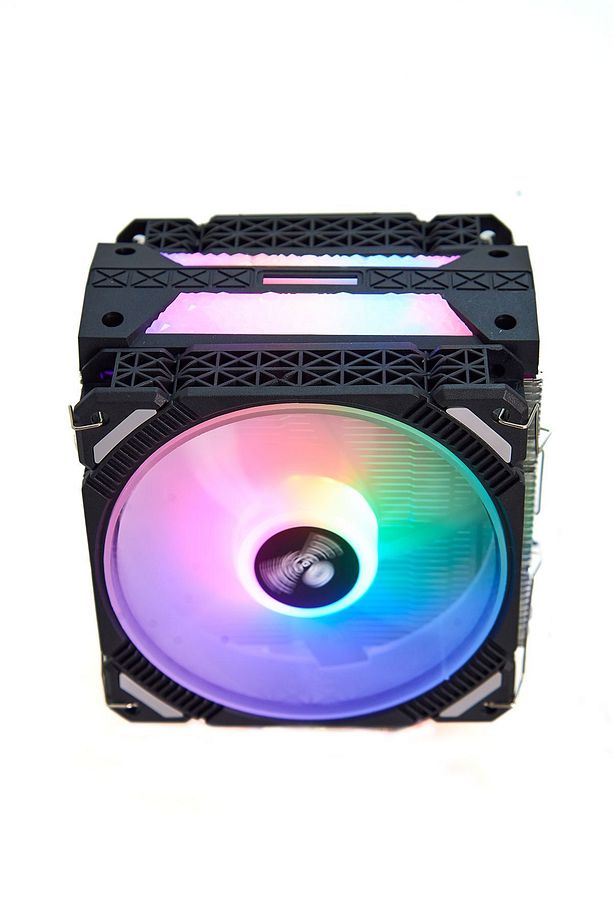 L4X2 Amd ve Intel Uyumlu Işlemci Soğutucu 4 Bakır Boru 12 cm Rgb Fan 160 Tdp - 2