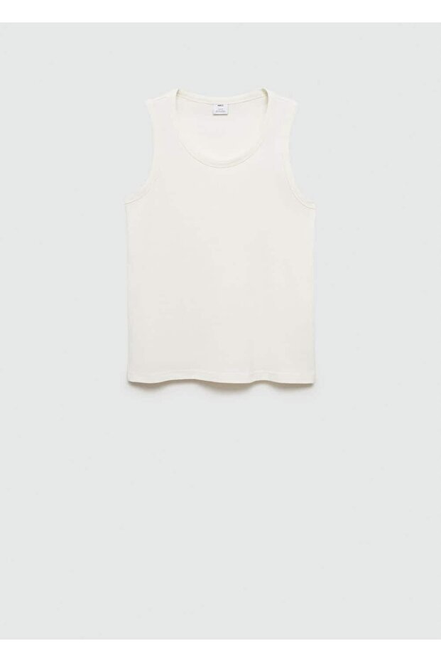 %100 pamuklu askılı bluz - 3