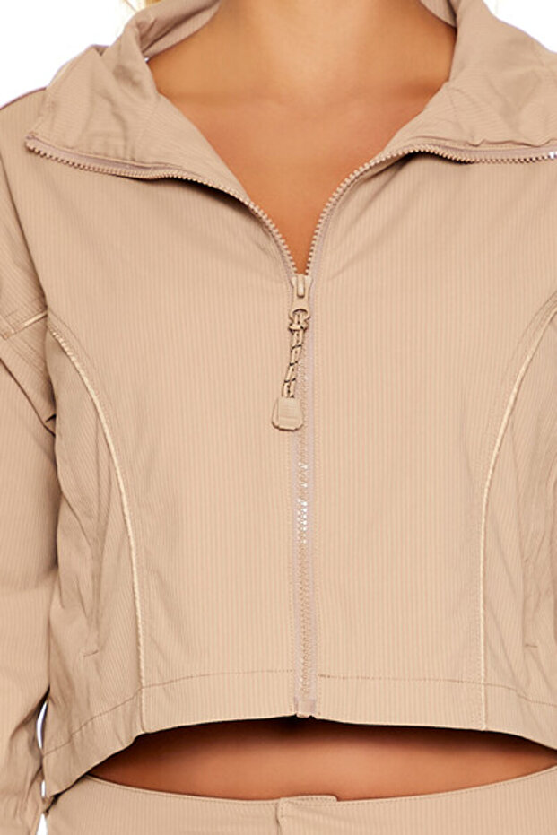 Spor Piped-Trim Zip-Up Ceket - 3