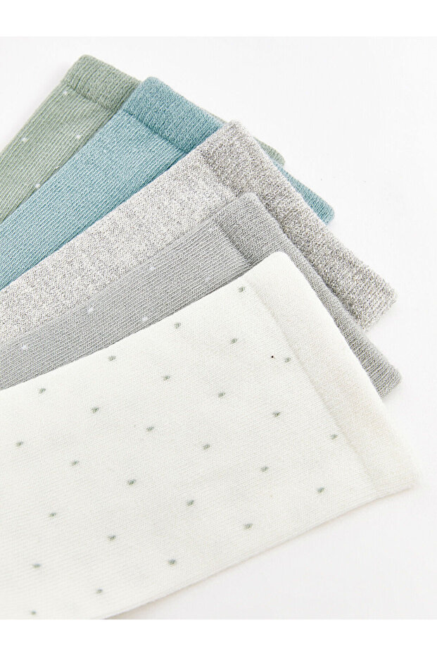 Lcwk Desenli Kadın Soket Çorap 5'li Paket - 3