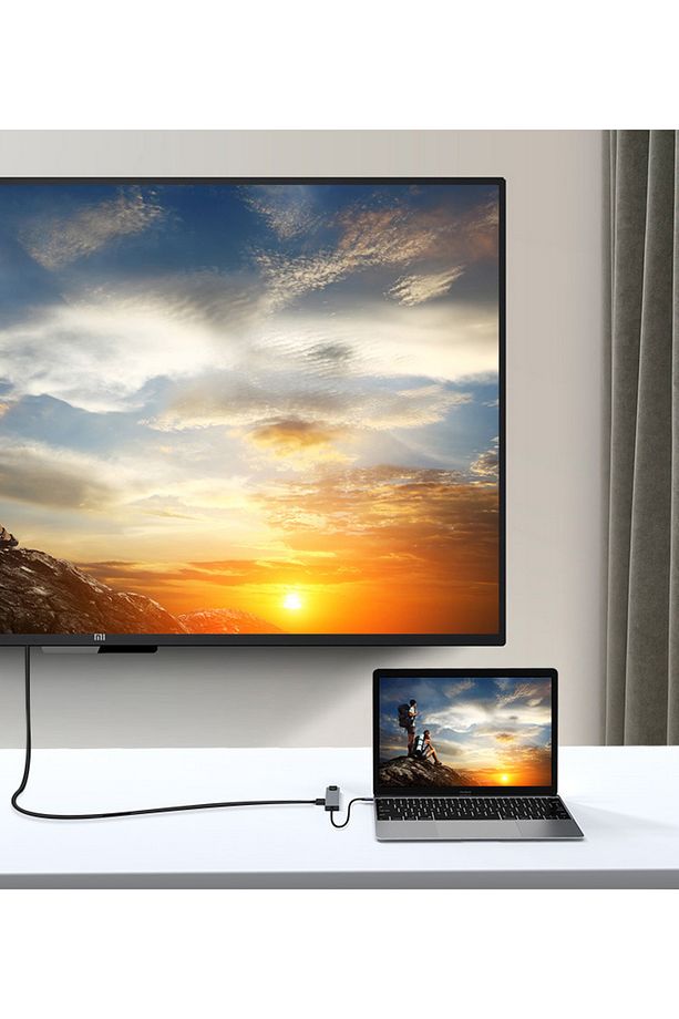 8 Port Type C Hub, 100W PD Şarj, 4K HDMI, USB 3.0, Ethernet, MicroSD/SD Kart Okuyucu, MacBook Uyumlu - 8
