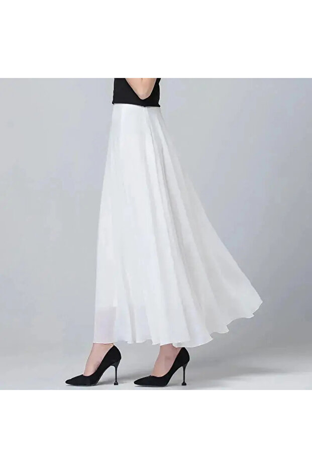 İpek Şifon Etek Astarlı - 2