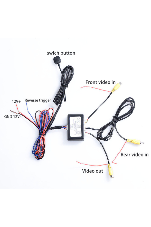 Car Parking Camera Video Channel Converter Auto Switch Front /View Side/Rearview Rear View Contro... - 6
